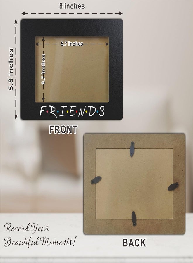 JCVUK Friends Picture Frame, Best Friend Photo Frame, Rustic Wooden Photo Frame With A Metal Support For Tabletop Display(Horizontal), Friendship Gifts, 4x6 Inches - A20 - Image 3